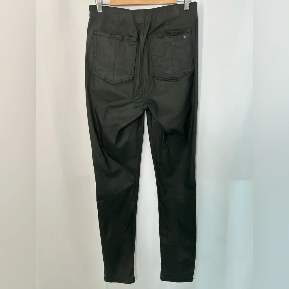 RAG & BONE Nina coated High Rise Pull On Pants